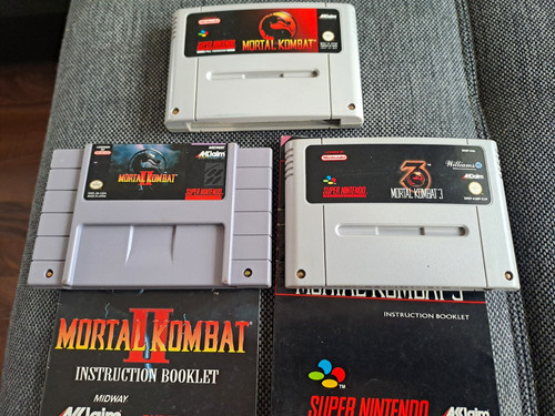 Mortal kombat nintendo snes - kombat,