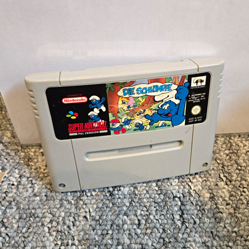 Nintendo snes die schlümpfe - -,