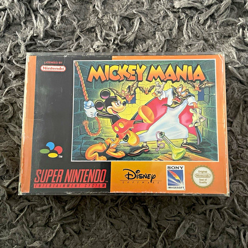 Mickey mania nintendo snes - mickey,